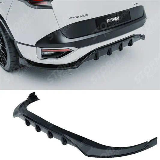 Rear Diffuser & Side Splitters Gloss Black For Kia Sportage MK5 GT Line 2021-2025