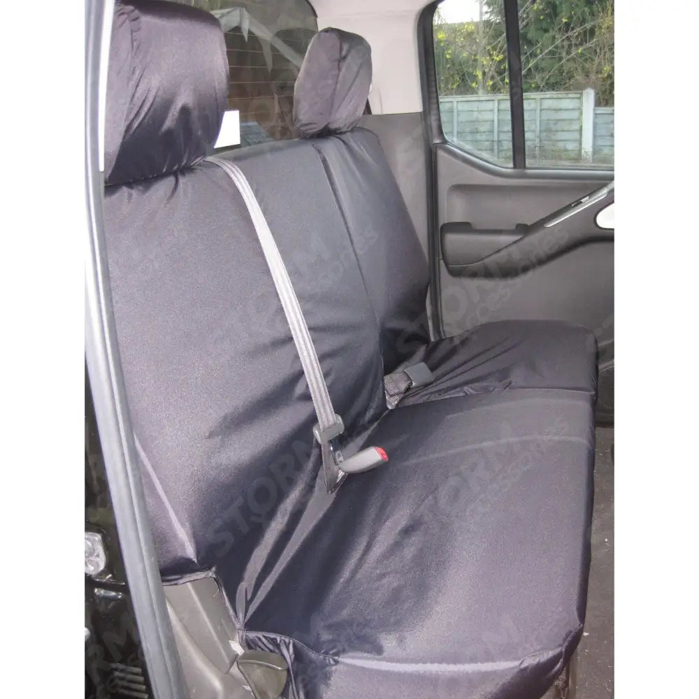 Rear Seat Covers Black For Nissan Navara D40 2005-2016