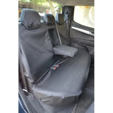 Rear Seat Covers Black With Central Armrest For Isuzu D-max 2021 Onward