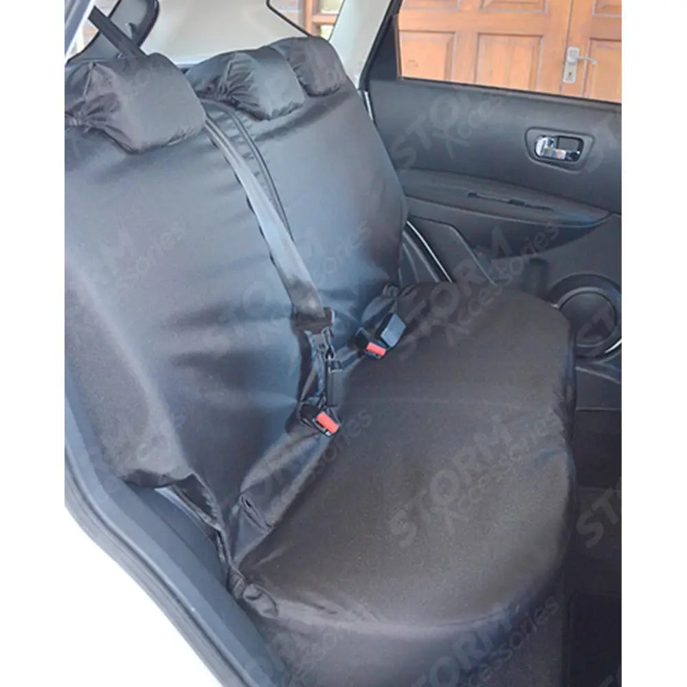 Rear Seat Covers Grey For Nissan Qashqai 2007-2013