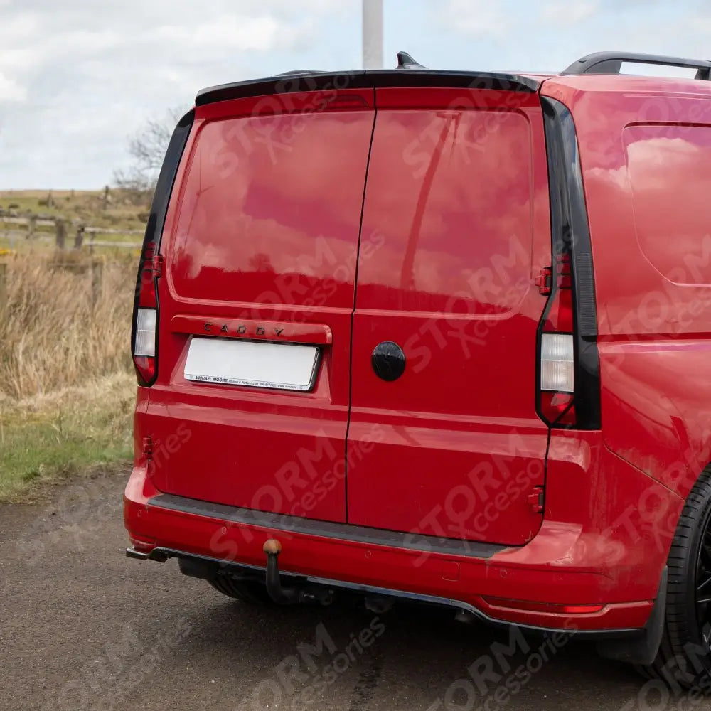 Rear Spoiler Barn Door In Gloss Black For Volkswagen Caddy Mk5 2021+