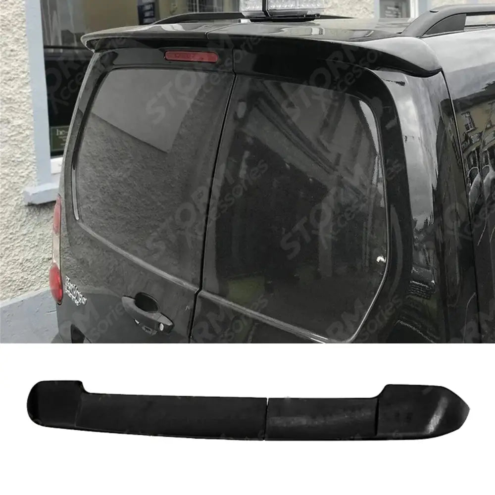 Rear Spoiler (Barn Doors) In Gloss Black For Citroen Berlingo 2008 On