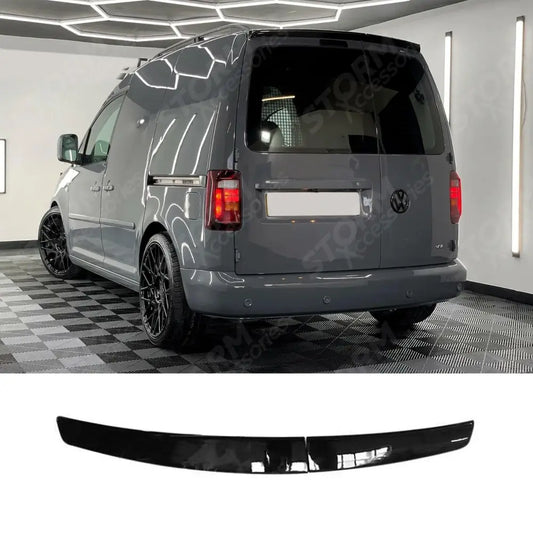 Rear Spoiler In Gloss Black For Volkswagen Caddy Barn Door 2005-2020