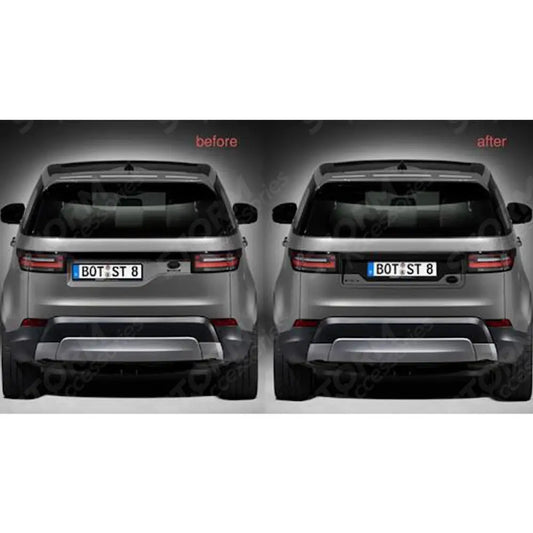 Rear Tailgate Number Plate Moulding St Look Gloss Black For Land Rover Discovery 5 2017-2021
