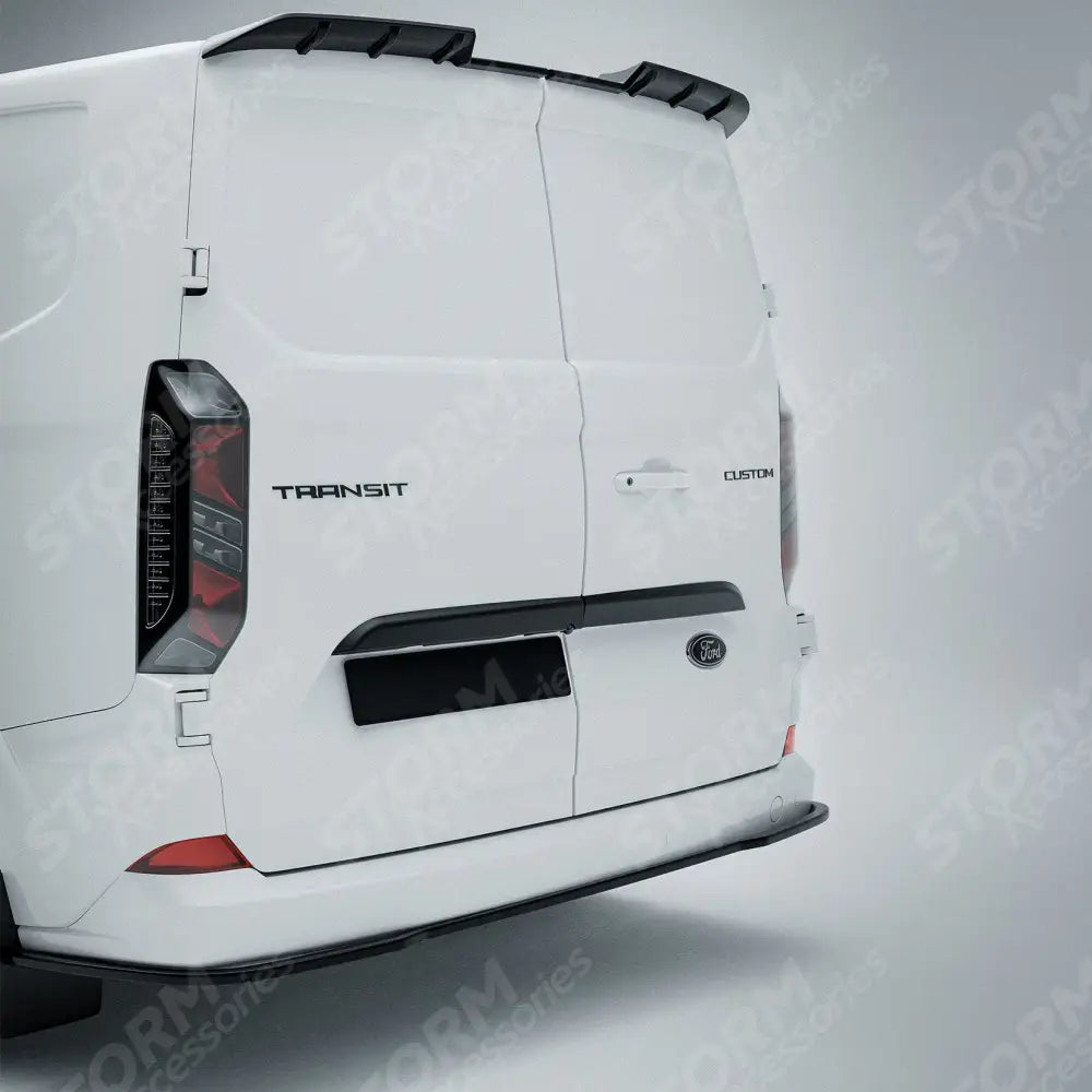 Rear Threshold Camera Cover In Gloss Black For Ford Transit Custom MK2 2024+