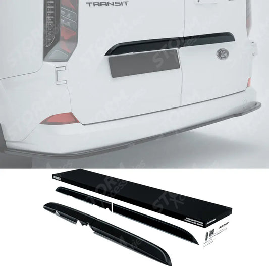 Rear Threshold Camera Cover In Gloss Black For Ford Transit Custom MK2 2024+
