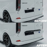 Rear Threshold Camera Cover In Gloss Black For Ford Transit Custom MK2 2024+