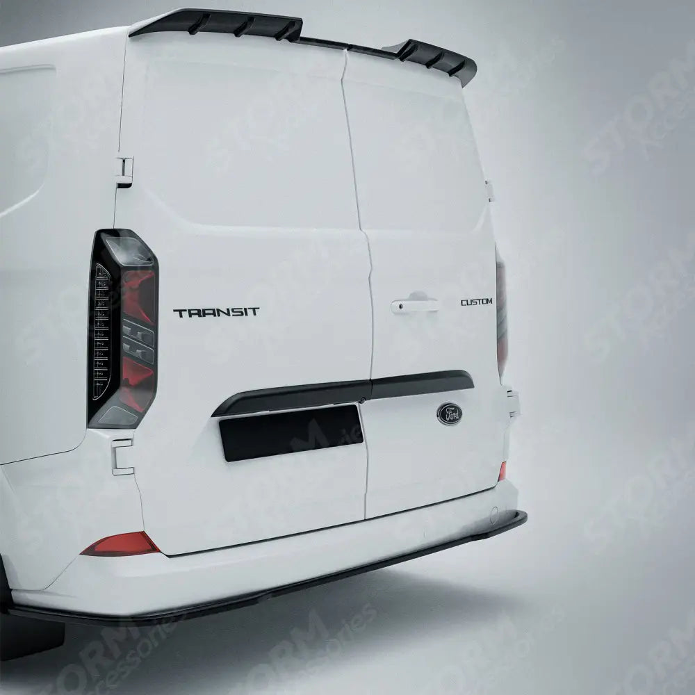 Rear Threshold Camera Cover In Gloss Black For Ford Transit Custom MK2 2024+