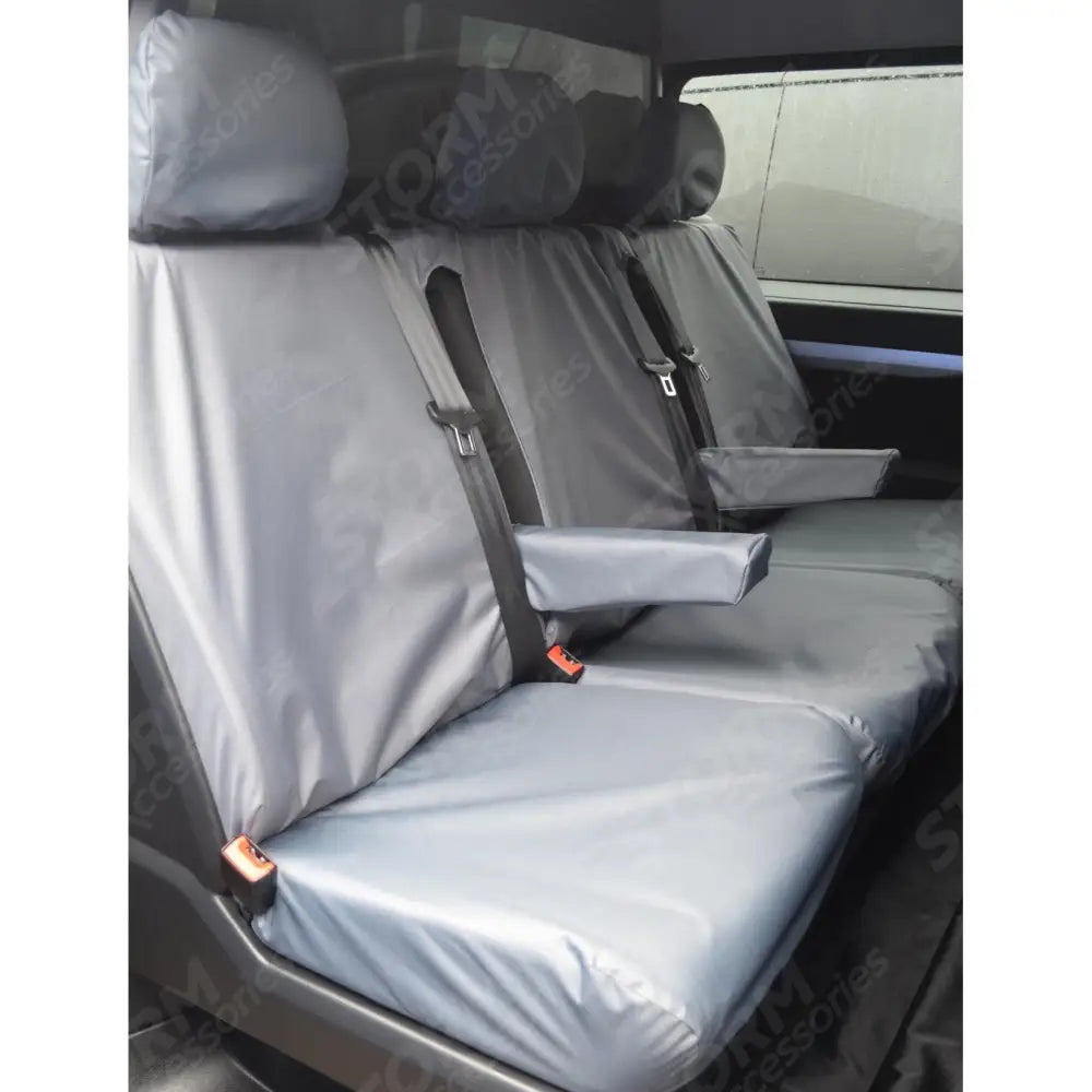 Rear Triple Passenger Seat Covers Grey For Toyota Proace 2016 On