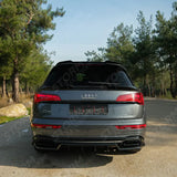 Rear Upper Spoiler In Gloss Black For Audi Q5 S-Line Mk2 Facelift 2020-2024