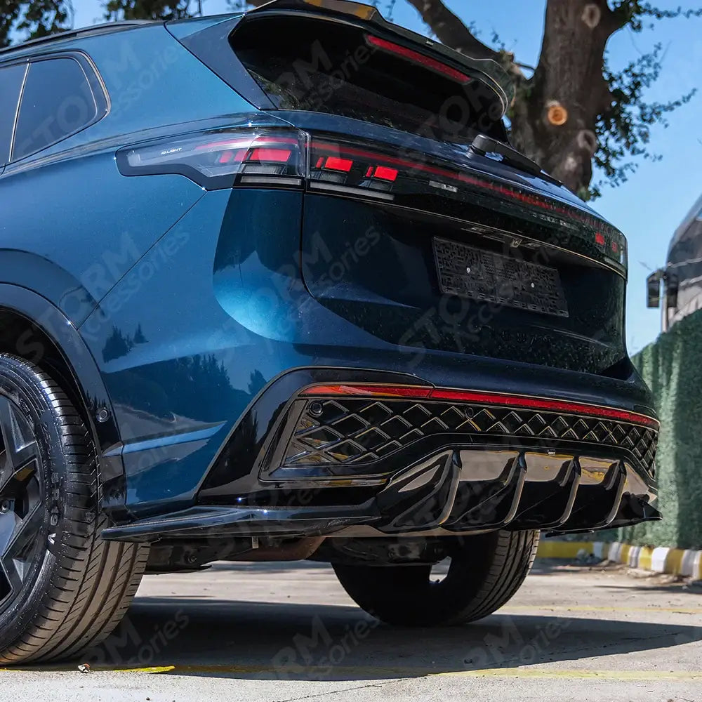 Rear Valance In Gloss Black For VW Tiguan R-Line MK3 2024 On