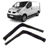 Renault Trafic 2001-2013 - Stx Internal Wind Deflectors - W118 - 2pcs - Clip In - Dark Smoke