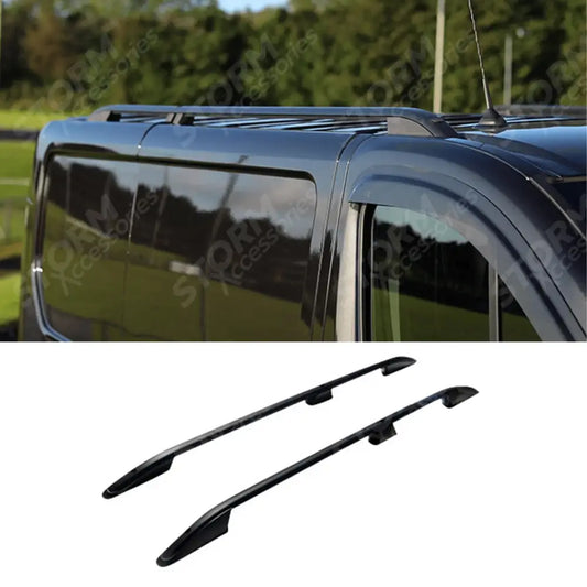Renault Trafic - Vauxhall Vivaro - 2014 On Swb Aluminium Roof Bars - Black