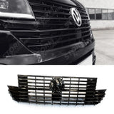 Replacement Front Grill Gloss Black Badged For Vw Transporter T6.1 2019 - 2024