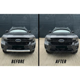 Replacement Front Lower Bumper Cover in Gloss black For Ford Ranger 2023+
