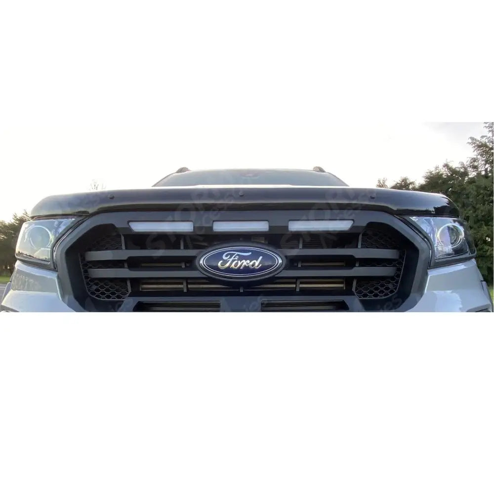 Replacement Grill With Leds Black Logo Style (Not Wildtrak) For Ford Ranger T6 2019-2022
