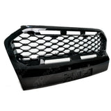 Replacement Grill With LED'S In Gloss Black - Mesh Style For Ranger T6 2016-2019