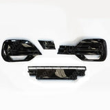 Replacement Lower Front Grill Kit Gloss Black For Vw Transporter T6.1 2019 - 2024
