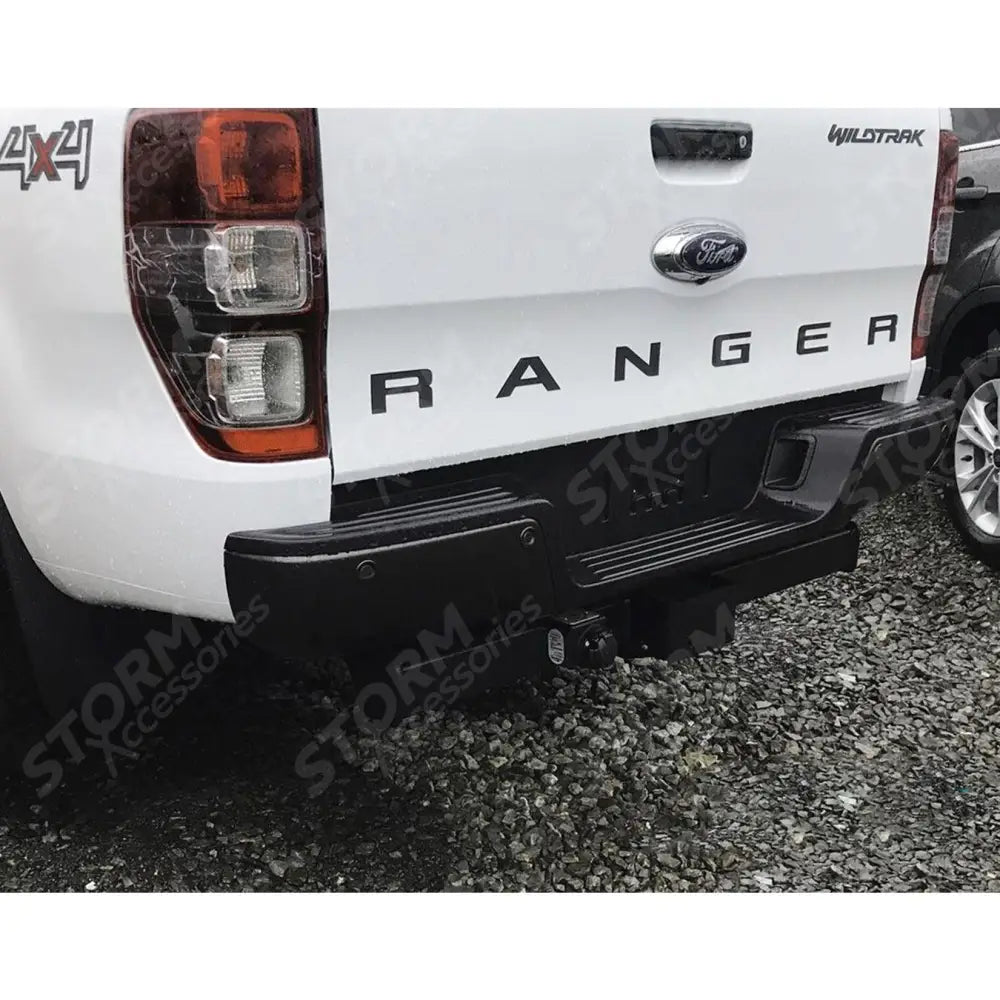Replacement Rear Bumper With Sensor Holes Black For Ford Ranger T6 2012-2022