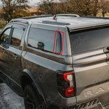 Replacement Vert-X Hardtop Black Side Panel For Ranger T9 - Hilux MK9 - VW Amarok 23 Only