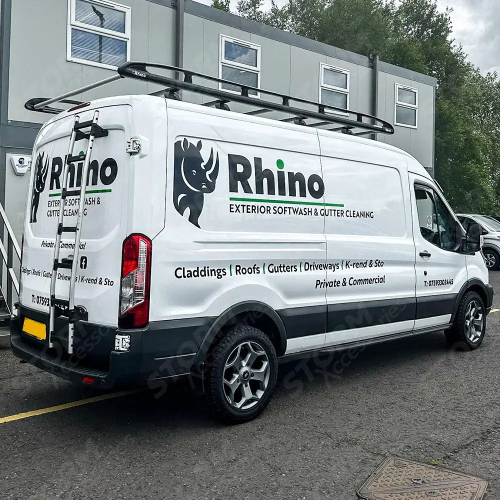 Rhino Aluminium 7 Step Rear Door Ladder For Ford Transit 2014 On