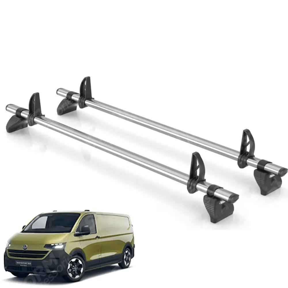 Rhino KammBar Fleet 2 Bar Van Roof Bar System - Volkswagen Transporter T7 2024 On