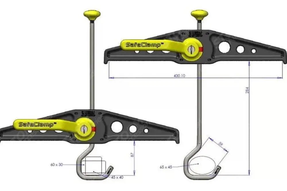 Rhino SafeClamp Lockable Ladder Clamps (1 pair)