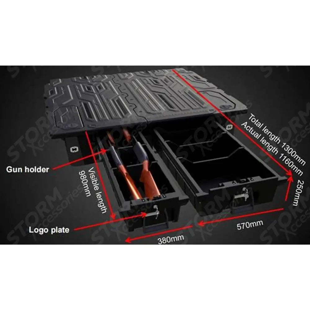 Ridge Bed Integrated Drawer System For Ford Ranger Dc 2023+