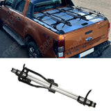 Ridge Carrier Lockable Bike Rack In Silver