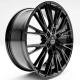 Ridge KN12 Gloss Black 6X120 20 Inch Alloys With Tyre & TPMS Package 245/40/20