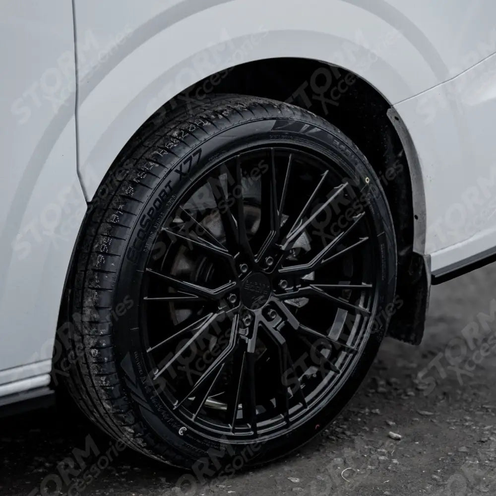 Ridge KN12 Gloss Black 6X120 20 Inch Alloys With Tyre & TPMS Package 245/40/20