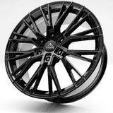 Ridge KN12 Gloss Black 6X120 20 Inch Alloys With Tyre & TPMS Package 245/40/20
