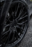 Ridge KN12 Gloss Black 6X120 20 Inch Alloys With Tyre & TPMS Package 245/40/20