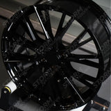 Ridge KN12 Gloss Black 6X120 20 Inch Alloys With Tyre & TPMS Package 245/40/20