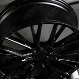 Ridge KN12 Gloss Black 6X120 20 Inch Alloys With Tyre & TPMS Package 245/45/20