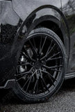 Ridge KN12 Gloss Black 6X120 20 Inch Alloys With Tyre & TPMS Package 245/45/20
