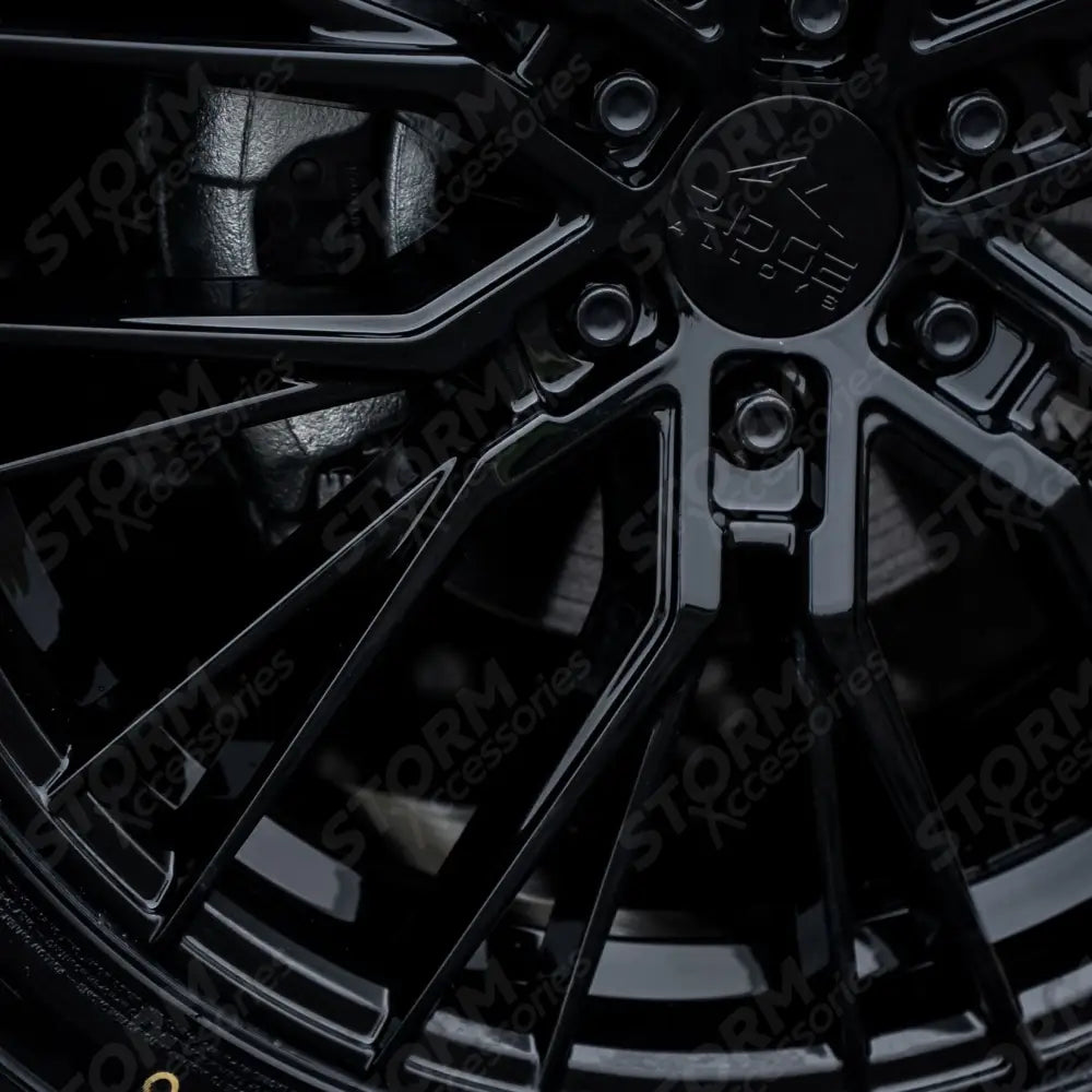Ridge KN12 Gloss Black 6X120 20 Inch Alloys With Tyre & TPMS Package 245/45/20