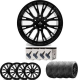 Ridge KN12 Satin Black 6X120 20 Inch Alloys With Tyre & TPMS Package 245/45/20