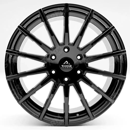 Ridge KN14 Gloss Black 6X120 20 Inch Alloys With Tyre & TPMS Package 245/40/20