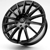 Ridge KN14 Gloss Black 6X120 20 Inch Alloys With Tyre & TPMS Package 245/40/20