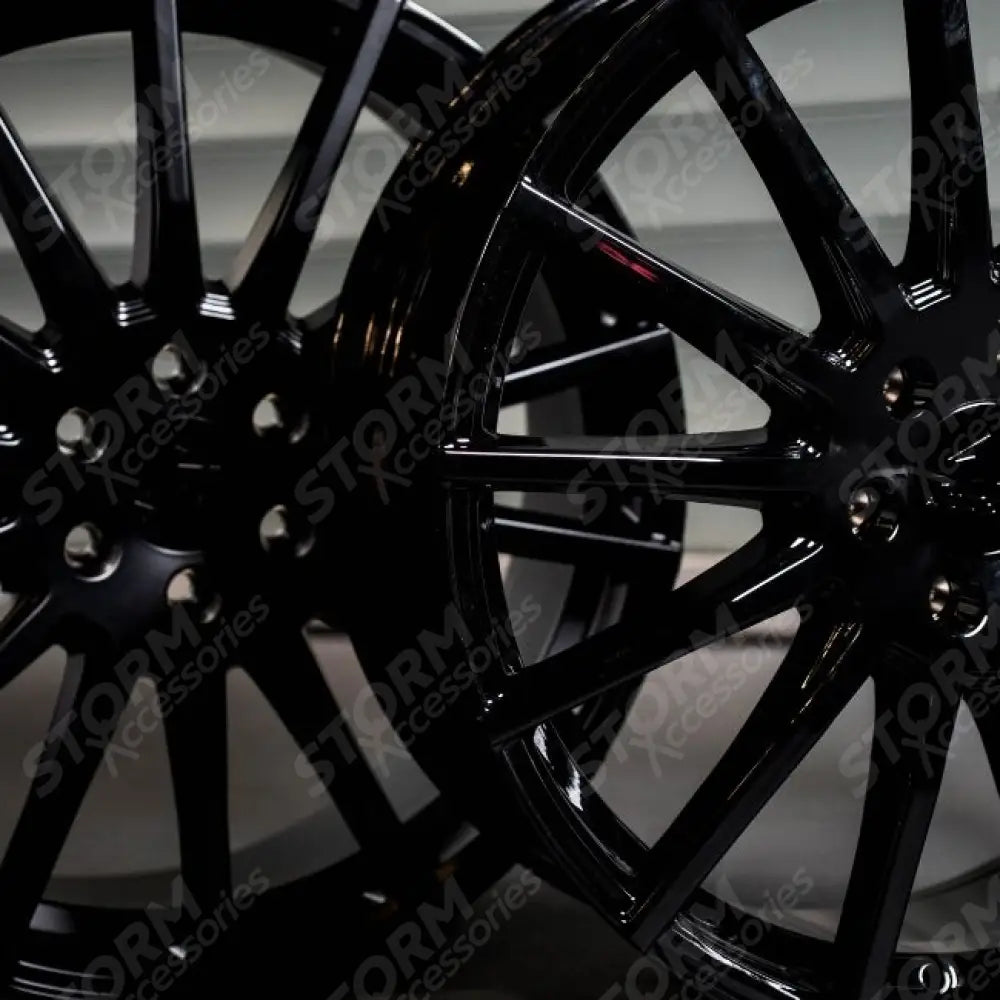 Ridge KN14 Gloss Black 6X120 20 Inch Alloys With Tyre & TPMS Package 245/40/20