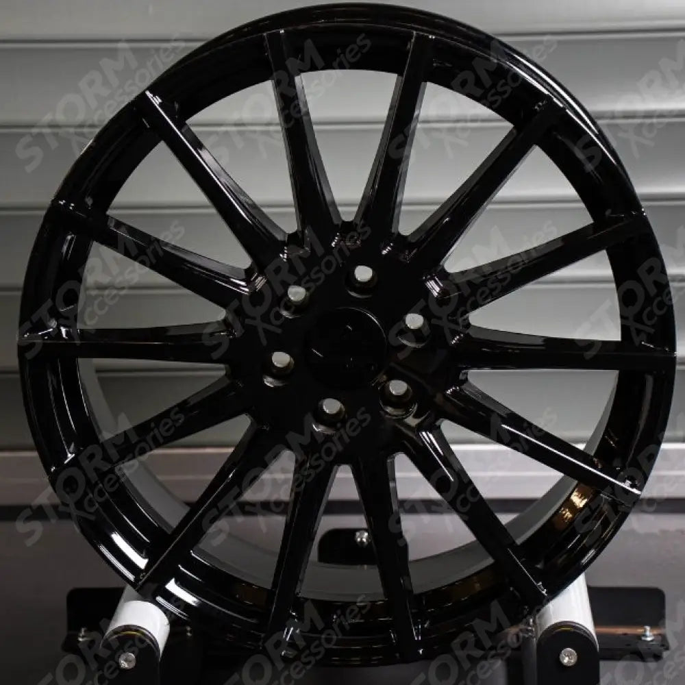 Ridge KN14 Gloss Black 6X120 20 Inch Alloys With Tyre & TPMS Package 245/40/20