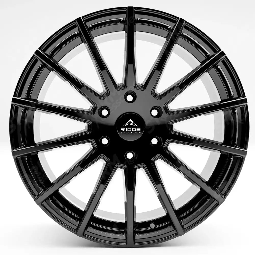 Ridge KN14 Gloss Black 6X120 20 Inch Alloys With Tyre & TPMS Package 245/45/20