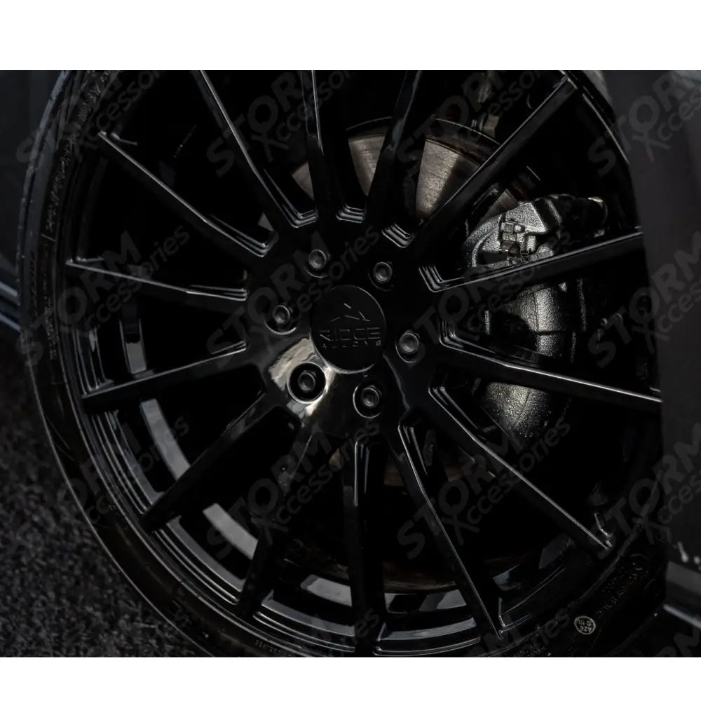Ridge KN14 Gloss Black 6X120 20 Inch Alloys With Tyre & TPMS Package 245/45/20