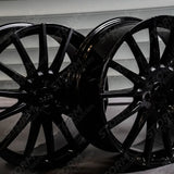 Ridge KN14 Satin Black 6X120 20 Inch Alloys With Tyre & TPMS Package 245/45/20