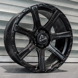 Ridge KN4 Satin Black 6X139.7 20 Inch Alloys