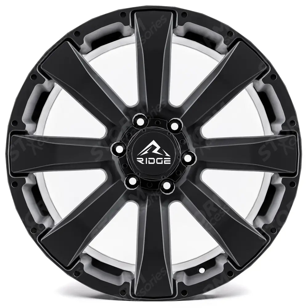 Ridge KN6 Satin Black 6X130 20 Inch Alloys