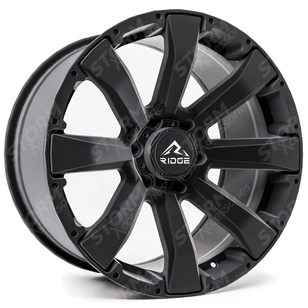Ridge KN6 Satin Black 6X139.7 20 Inch Alloys
