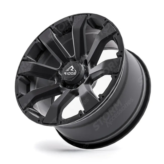 Ridge KN6 Satin Black 6X139.7 20 Inch Alloys