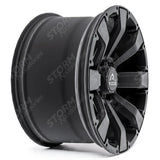 Ridge KN6 Satin Black 6X139.7 20 Inch Alloys